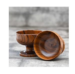 Tazón de helado de madera Última llegada Tazón de postre de helado de madera natural Suministro directo de fábrica Elegante - Product Image 4