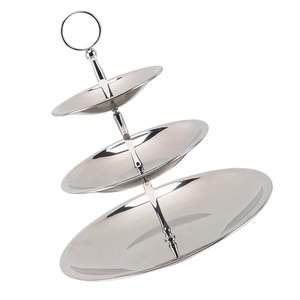 Diseño Vintage 304 Acero inoxidable Respetuoso con el medio ambiente Apto para lavavajillas Soporte duradero para pasteles y soporte para servir platos - Product Image 3