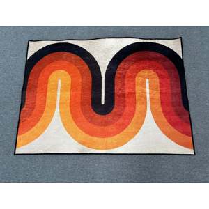 Alfombra con Estampado Abstracto: Decoración Moderna Boho de Estilo Escandinavo, con Pelo Suave - Product Image 1