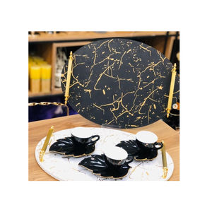 Métal Dessert Snacks Gâteau Plateau De Service Maison Hôtel Table Décor Alimentaire Plateau De Service À Prix Raisonnable Par Indian Metal World - Product Image 5