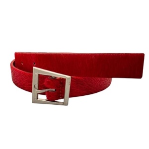 Vendedor superior 2025 nueva llegada Funky moda pelo rojo fuego en ocultar cuero genuino mujeres cintura cinturones de cuero - Product Image 1