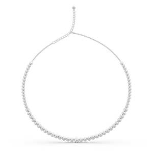 สร้อยคอเทนนิสเพชรทรงกลมคลาสสิก Jeulia เงินสเตอร์ลิง - Product Image 3