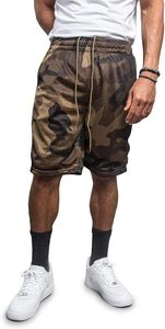 OEM Custom Men's High Street Style Gym Basketball <b>Shorts</b> Double Layer Sublimation Solid Polyester Mesh <b>5</b> <b>Inch</b> <b>Inseam</b> Plain Dyed - Product Image 5