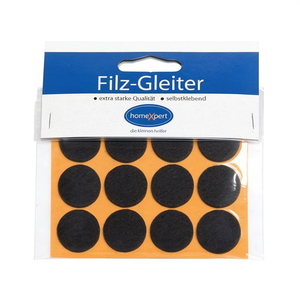 Glissières en feutre auto-adhésives marron de 22 mm pour tapis et protections, 12 pièces par carte SB - Product Image 2