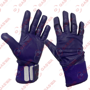 Gants de frappeur de baseball à basse quantité minimale de commande en cuir Gants de frappeur de baseball de couleur orange Service OEM ODM Gants de frappeur de baseball - Product Image 4