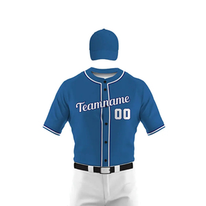 Uniforme de béisbol personalizado de la mejor calidad con precio al por mayor, juego de equipo, 100% poliéster, hecho, uniforme de béisbol para hombres - Product Image 5