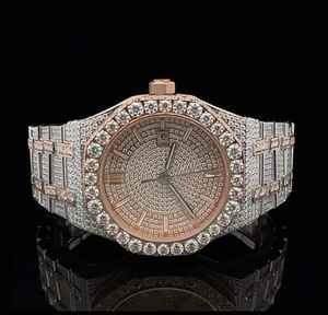 Best Quality Stainless Steel Rose Gold Plating Iced VVS Moissanite Diamond Watch Hip Hop Antique Premium Available <b>for</b> Sale - Product Image 1