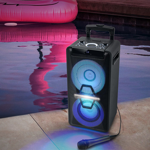 Enceinte portable sans fil ODM pour fêtes avec lecteur CD, lumières LED RGB, machine de karaoké pour événements en extérieur et en intérieur, prise auxiliaire - Product Image 5