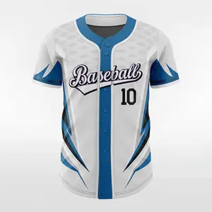 Jersey de béisbol transpirable Jersey de béisbol de tamaño personalizado en stock Jersey de béisbol de poliéster hecho