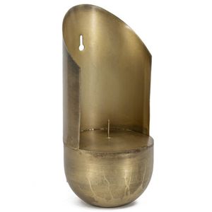 Bougie chauffe-plat moderne en métal noir mat avec intérieur en feuille d'argent, porte-bougie votive en fer industriel pour table de mariage - Product Image 4