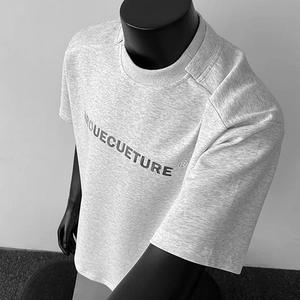 T-shirt personnalisé ODM pour homme, en coton uni, surdimensionné, décontracté, streetwear pour un usage quotidien et sportif, fabricant vietnamien, vente en gros - Product Image 4