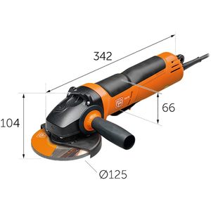 Meuleuse d'angle sans fil professionnelle de qualité DIY 125 mm 1500 W 230 V avec interrupteur à gâchette, moteur sans balais 220 V, certifiée GS - Product Image 3