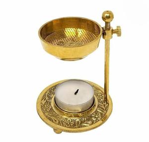 Ensembles de cadeaux religieux pour la décoration de la maison Brûleur d'encens en laiton style église en métal Porte-cône d'encens Brûleur d'oud au prix de gros - Product Image 4