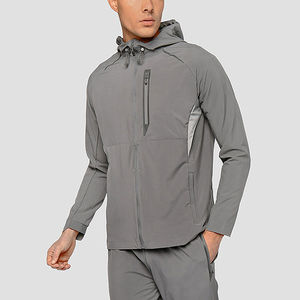 Fashion <b>Men's</b> Windbreaker Hoodie <b>Jacket</b> Coat With Zipper Lightweight With Logo Polyester Windbreaker <b>Jacket</b> by Terzo Sports - Product Image 6