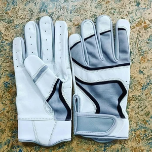 Venta caliente profesional de cuero de vaca béisbol Softball guantes de bateo con logotipo y diseño personalizados - Product Image 6