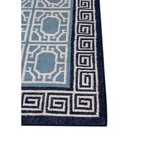Alhambra Ivory - Alfombras de lana planas tejidas a mano con diseño geométrico de diamantes y rectángulos, alfombras de yute para el hogar, para la mesita de noche, ADWL-13209 - Product Image 4