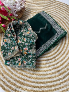 Saree imprimé léger de haute qualité pour le bureau et une utilisation décontractée dans plusieurs options de couleur en grande quantité - Product Image 3