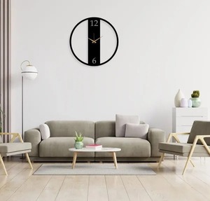 Reloj de pared redondo de Metal negro clásico, diseño moderno atemporal, pieza llamativa, perfecta para cualquier interior del hogar - Product Image 3