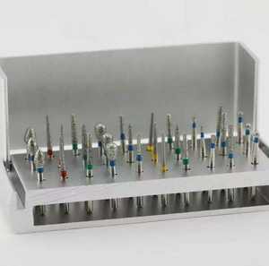 Cost Effecting Manual <b>Dental</b> High Speed Diamond Bur Set Polishing <b>Drill</b> Bit and <b>Drill</b> File <b>Accessory</b> Kit for Clinical Use By MI - Product Image 3