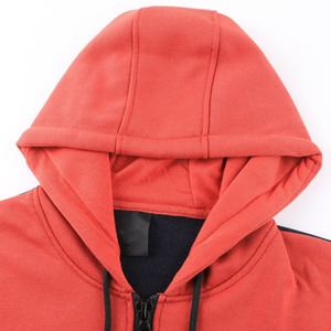Vente en gros 380gsm sweats à capuche 100% coton unisexe séchage rapide respirant fermeture éclair haute qualité hommes vierge surdimensionné polaire sweats à capuche - Product Image 5