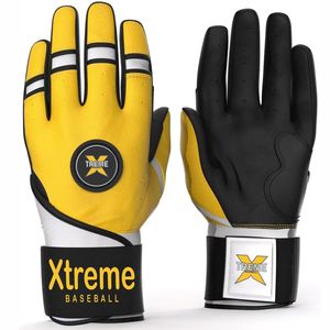 Nouveauté : Gants de baseball et de frappe personnalisés en usine, en polyester/coton de haute qualité, fermeture à scratch - Product Image 2