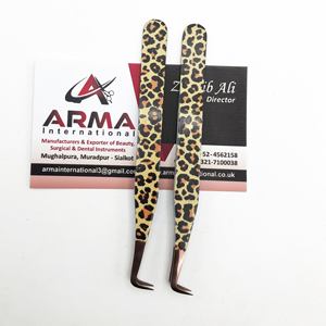 แหนบปลายขนตาสแตนเลสปลายแหลมแบบมืออาชีพฉลากส่วนตัวกระดาษเคลือบเพื่อเพิ่มวอลลุ่มให้ดูเป็นธรรมชาติ - Product Image 5