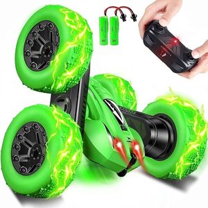 Doppia faccia veloce Off-Road acrobazia RC auto giocattolo telecomando LED luce macchinina con gesto di rilevamento e controllo RC modello di auto - Product Image 3