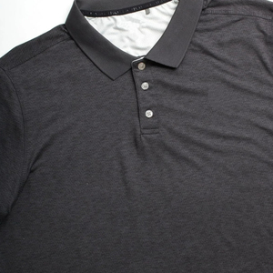 Camiseta de golf de manga corta de diseño sólido para hombre, absorbe la humedad para Polo, venta al por mayor, directo del fabricante - Product Image 2