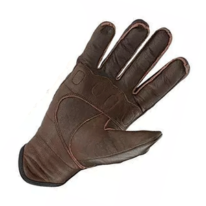 Guantes de motorista Blindados de cuero genuino Stonewash para hombre, guantes de motocicleta de carreras de autos de invierno estampados con nombre de equipo personalizado - Product Image 6