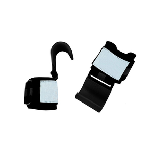 Lifting Hooks With Thick Padded Adjustable Neoprene Wrist <b>Wrap</b> <b>Support</b>. Non-slip Heavy Duty Lifting Hook - Product Image 2