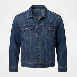Veste en jean pour homme 2025, logo personnalisé imprimé, jean en coton lavé élégant, veste en jean pour événements professionnels, uniforme d'équipe tendance, vêtements décontractés - Product Image 1