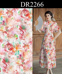 ชุดเดรสแฟชั่นพิมพ์ลายผ้าโพลียืดพร้อมพิมพ์ลายผ้านุ่มพิเศษสำหรับกางเกงชายหาดและเดรสผู้หญิง - Product Image 5