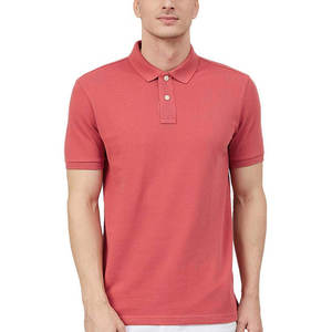 Polos de golf unis décontractés pour hommes Logo personnalisé brodé Polyester tricoté Polos de travail en coton pour hommes - Product Image 1