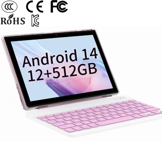 Factory Offers Discounted Wholesale of the Latest Model 10.1-inch Android Tablet with Android 14 12+512GB and with a Keyboard.