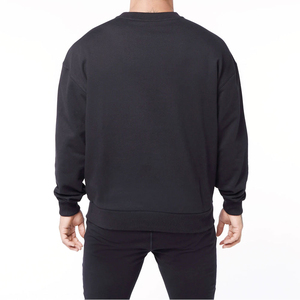 Sweat-shirt décontracté à manches longues pour hommes de meilleure qualité hiver chaud couleur unie pull nouveau Style Streetwear teint uni - Product Image 2
