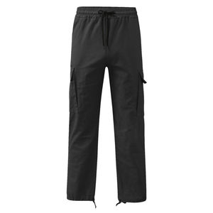 Verano Cargo múltiples bolsillos lisos cómodos pantalones holgados Cargo pierna recta pista de nailon para hombres pantalones con logotipo personalizado - Product Image 4