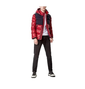 Chaqueta Acolchada Ligera y Cálida de Lona con Cuello Alto, Impermeable, con Marca Personalizada, Directo de Fábrica, para Hombre - Product Image 3