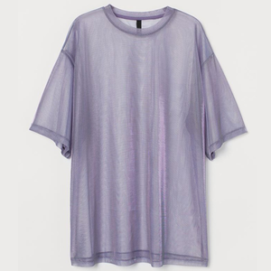 เสื้อทีเชิ้ตทรงแบ็กกี้ตาข่ายเซ็กซี่สำหรับผู้หญิงเสื้อยืดแขนสั้นโปร่งแสงสำหรับผู้หญิงเสื้อยืดตาข่ายสำหรับกลางคืน - Product Image 4