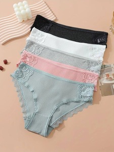 2025 diseño personalizado bragas elegantes bragas transpirables de mujer Premium 100% algodón nuevas bragas cómodas - Product Image 2