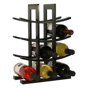 Support de casier à vin en bois fini naturel de haute qualité élégant pour les bars d'hôtel à domicile-pour le refroidissement du vin et de la bière prix de gros - Product Image 4