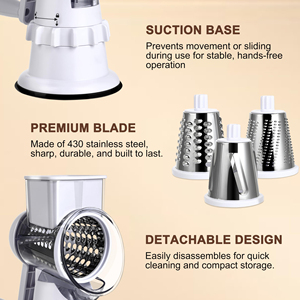Déchiqueteur et râpe à légumes TEXLERA pour la cuisine - Plastique multifonctionnel respirant et écologique pour le fromage, le chou et plus encore - Product Image 5