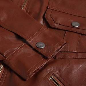 Veste d'hiver de rue haute pour hommes, cuir léger de haute qualité, logo personnalisé, matériel de toile de mode, nouvelle lettre haute - Product Image 6