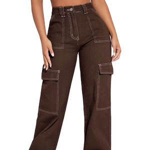 Vente en gros de jeans pour femmes à prix avantageux, jeans pour femmes respirants pour l'hiver, en vente en ligne - Product Image 6