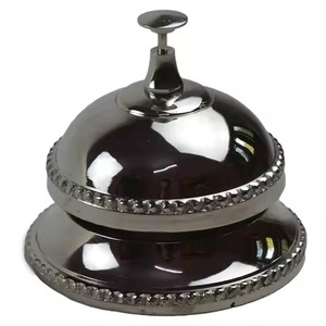 Campana de Metal de Latón con Diseño de Madera, Campana de Escritorio, Decoración de Cocina de Hotel, Decoración de Oficina, Campana de Escritorio con Acabado Pulido - Product Image 6