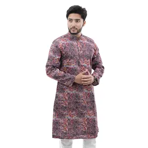 Мужской стильный дизайн, традиционная панджаби курта для Южной Азии
