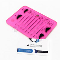 Plateaux de rangement pour extensions de cils avec logo personnalisé, en verre, forme sur mesure, kit d'outils Nomzi International High