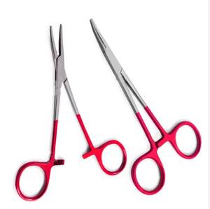 Outils chirurgicaux de haute qualité, originaux, en acier inoxydable, poignée rouge, qualité supérieure, très vendus, faciles à utiliser, droits et courbes - Product Image 4