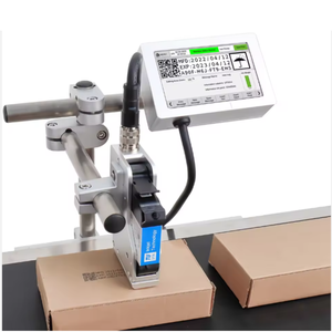 Imprimante à jet d'encre thermique DOCOD T180E en ligne, 12,7 mm, machine de codage de codes-barres et de date TIJ, imprimante TIJ pour le codage de codes-barres, de date et de lot - Product Image 1