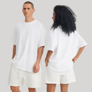 Camisetas de cuello redondo de alta calidad para hombre, camisetas de manga corta para uso diario, Camisetas hechas de algodón, camiseta cuadrada de gran tamaño para hombre - Product Image 3