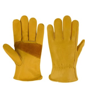 Gants de sécurité de travail en cuir de vachette pour hommes pour la conduite industrielle Gants de conducteur à prix d'usine - Product Image 6
